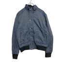 【中古】【古着】 H&M 中綿 ジャケット 48 XXL～ ブルー ビッグサイズ フーディ ジップアップ ボタン ポケット 古着卸 アメリカ仕入 a512-5756