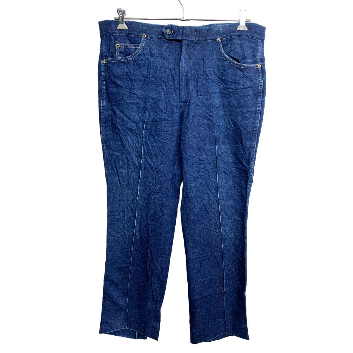 【中古】【古着】 SANSABELT SPORT デニムパンツ W39 TALONジップ ビッグサイズ インディゴ 古着卸 アメリカ仕入 2312-1107