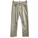 【中古】【古着】 Levi's 511 デニムパンツ W29 リーバイス レディース スリム ベージュ 古着卸 アメリカ仕入 2312-1238