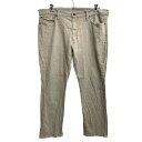 【中古】【古着】 Levi's 511 デニムパンツ W42 リーバイス スリムフィット ビッグサイズ ベージュ 古着卸 アメリカ仕入 2401-33(4)