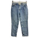 【中古】【古着】 TOMMY HILFIGER デニムパンツ W31 トミーヒルフィガー レディース ブルー コットン 古着卸 アメリカ仕入 2401-74