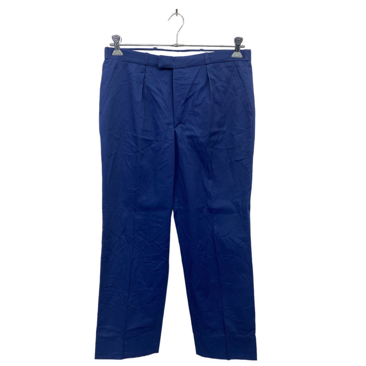 【中古】【古着】 TERGAR ユーロワークパンツ W34 タック入り ネイビー 古着卸 アメリカ仕入 2401-226
