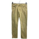 【中古】【古着】 Levi's 511 デニムパンツ W29 リーバイス レディース スリム ベージュ 古着卸 アメリカ仕入 2401-323