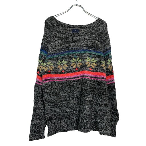 【中古】【古着】 JEGGING SWEATER セーター ニット L グレー レインボー 古着卸 アメリカ仕入 a601-5337 【中古】【古着】 JEGGING SWEATER セーター ニット L グレー レインボー 古着卸 アメリカ仕入 a601-5337