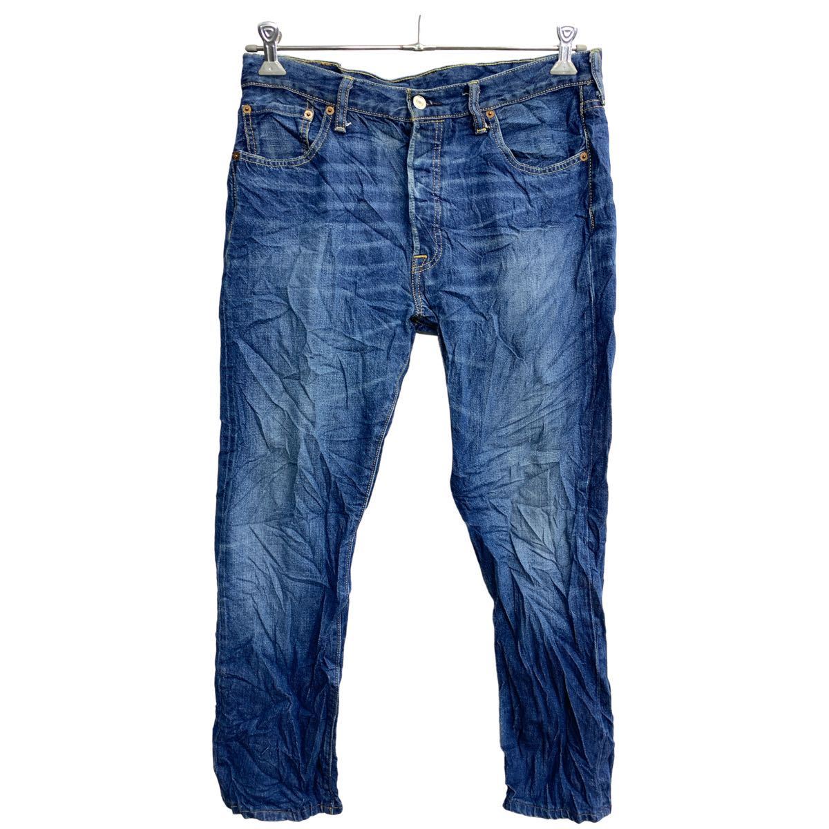 【中古】【古着】 Levi's 501 デニムパンツ W34 リーバイス ボタンフライ インディゴ コットン 古着卸 アメリカ仕入 2401-420