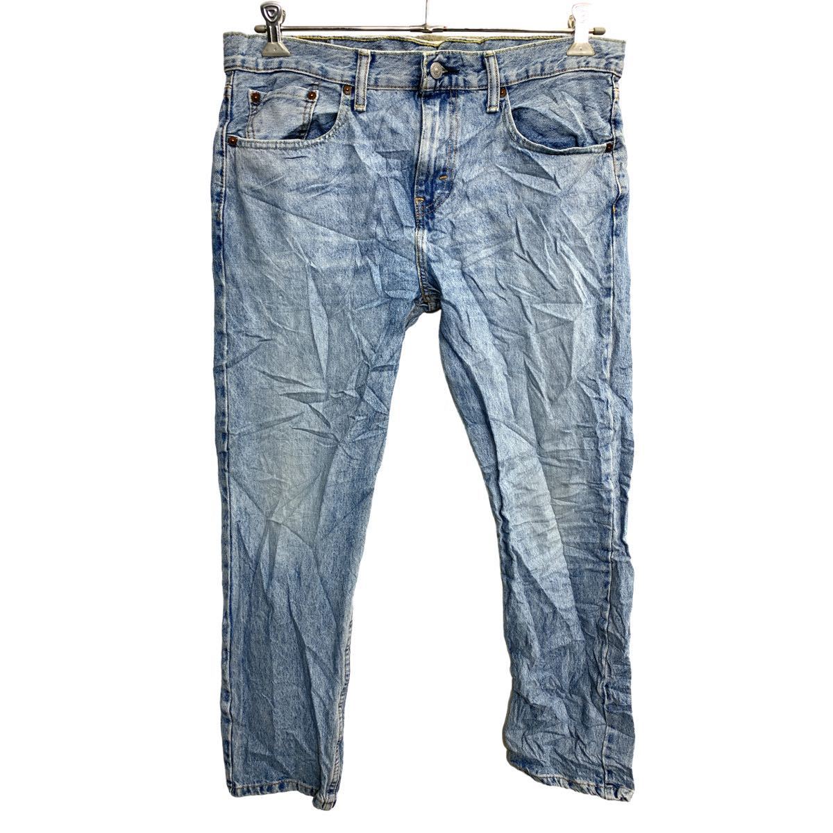【中古】【古着】 Levi's 502 デニムパンツ W32 リーバイス レギュラーテーパード ライトブルー メキシコ製 古着卸 アメリカ仕入 2401-592