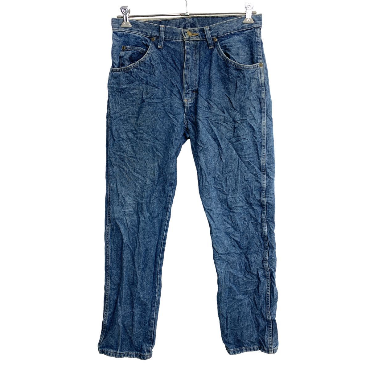 【中古】【古着】 Wrangler デニムパンツ W33 ラングラー レギュラーフィット ブルー コットン メキシコ製 古着卸 アメリカ仕入 2401-663