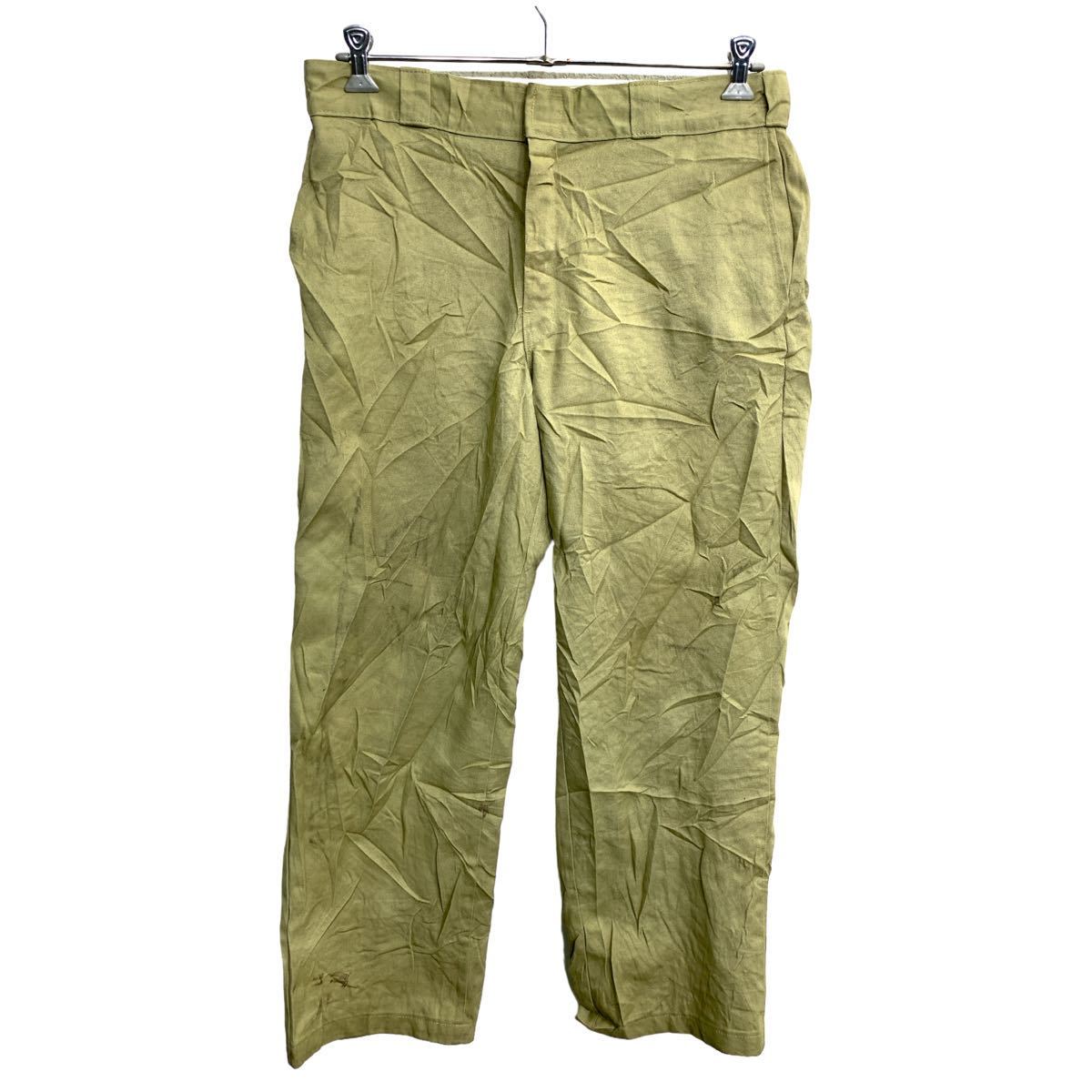 【中古】【古着】 Dickies 874 ワークパンツ W36 ディッキーズ オリジナルフィット ビッグサイズ ベージュ 古着卸 アメリカ仕入 2401-696