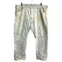 【中古】【古着】 Levi's 501 デニムパンツ W46 リーバイス ボタンフライ ストレート ライトグレー コットン メキシコ製 古着卸 アメリカ仕入 2401-741(4)