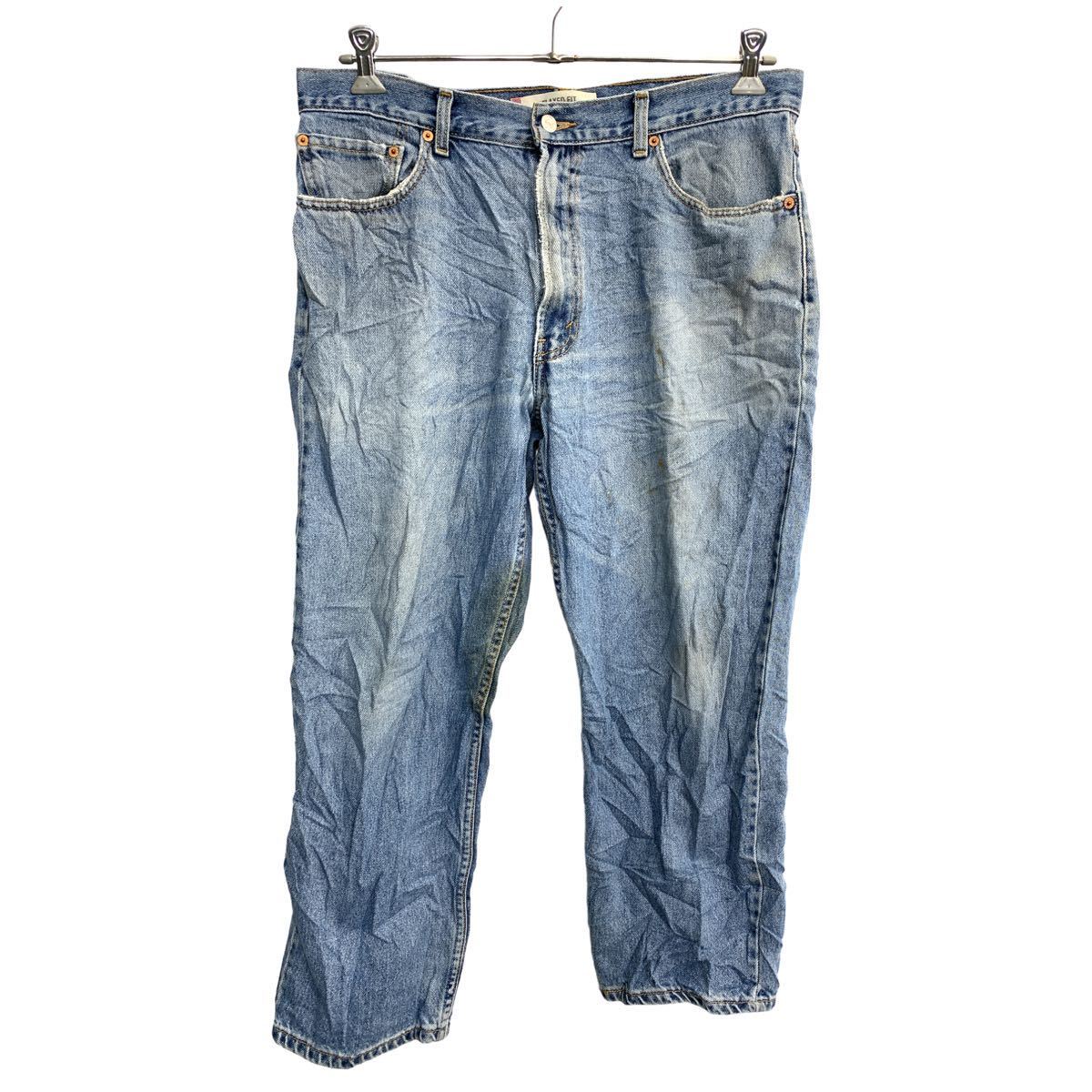  Levi's 550 デニムパンツ W36 リーバイス リラックスフィット ビッグサイズ ブルー コットン 古着卸 アメリカ仕入 2401-757