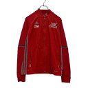 【中古】【古着】 adidas ジップアップ コットン ジャケット S レッド ホワイト アディダス 古着卸 アメリカ仕入 a601-6322