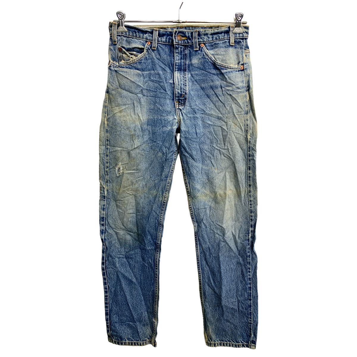 【中古】【古着】 Levi's 505 デニムパンツ W33 リーバイス レギュラーフィット ライトブルー コットン メキシコ製 古着卸 アメリカ仕..
