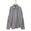 【中古】【古着】 CHAPS 長袖 ストライプ シャツ 2XL ビッグサイズ ホワイト パープル ネイビー チャップス シンプル 古着卸 アメリカ仕入 a601...