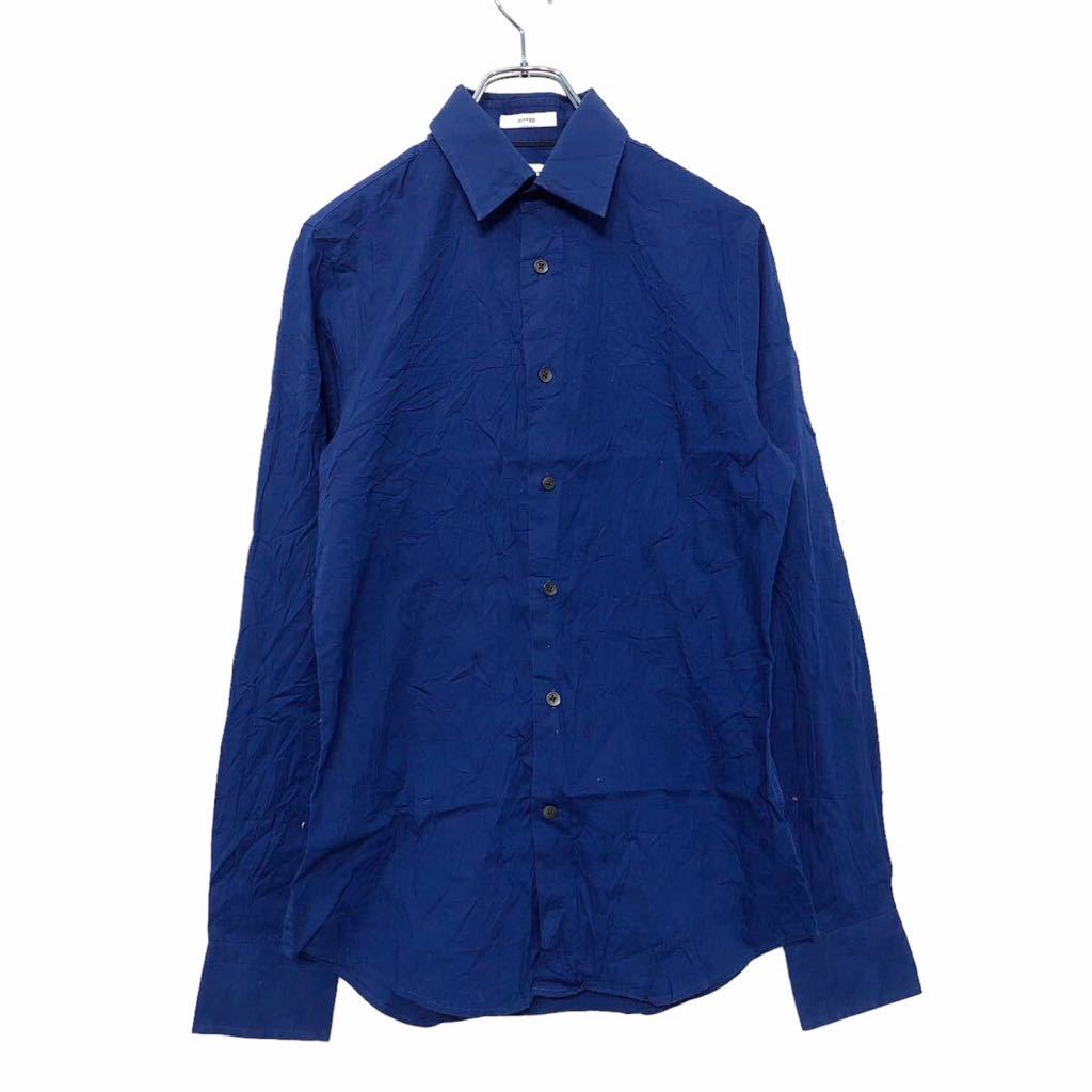 【中古】【古着】 1MX 長袖 無地シャツ XS ブルー 古着卸 アメリカ仕入 a601-6696