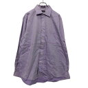 【中古】【古着】 CHAPS 長袖 無地シャツ L パープル チャップス 古着卸 アメリカ仕入 a601-6742