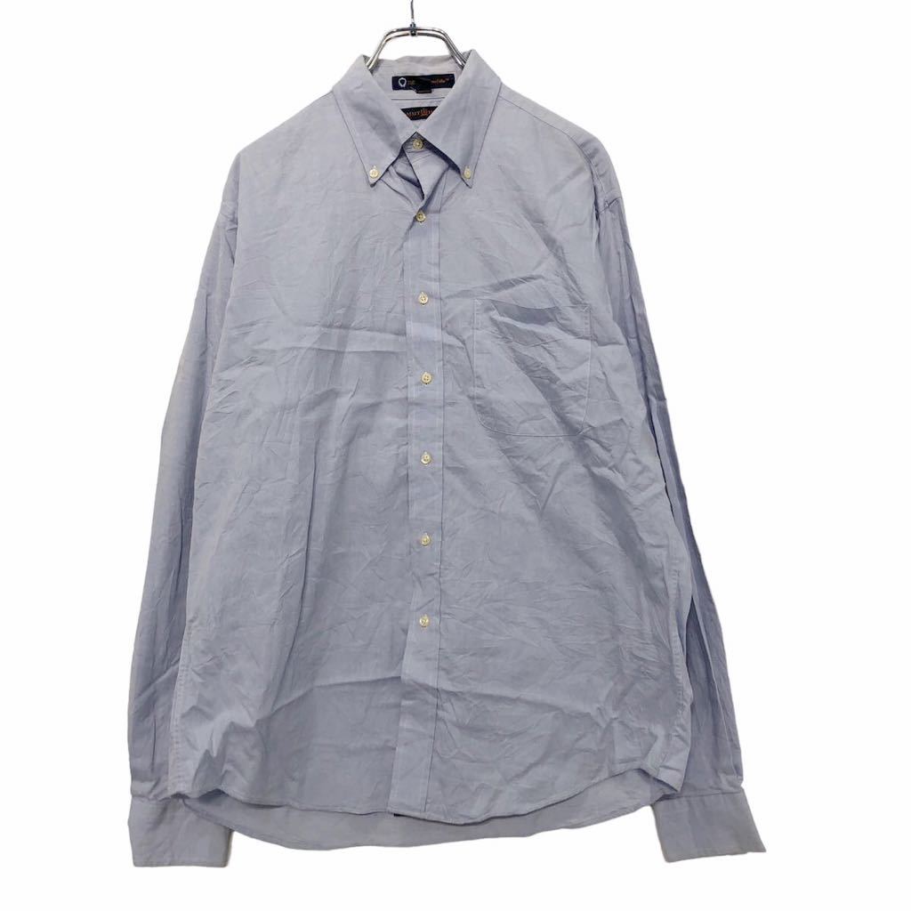 【中古】【古着】 TOMMY HILFIGER 長袖 無地 シャツ 16 L～ ライトブルー トミーヒルフィガー ポケット 古着卸 アメリカ仕入 a601-6805