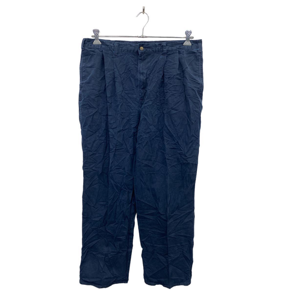 【中古】【古着】 DOCKERS チノパンツ W38 ドッカーズ クラシックフィット タック入り コットン ビッグサイズ ネイビー 古着卸 アメリカ仕入 2402-105