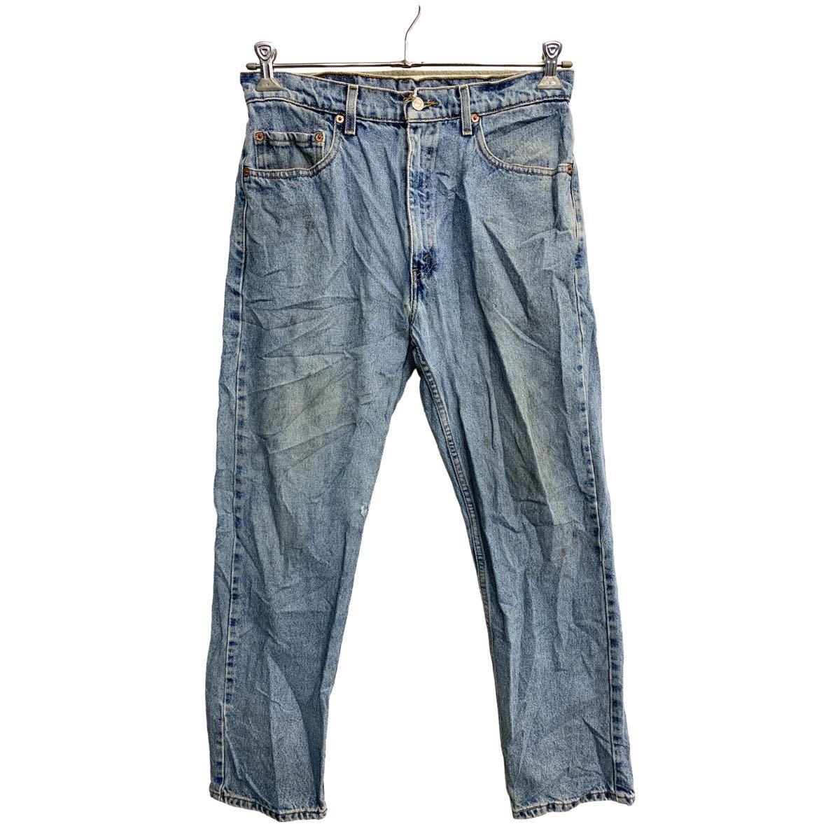 【中古】【古着】 Levi's 505 デニムパンツ W34 リーバイス レギュラーフィット ブルー コットン メキシコ製 古着卸 アメリカ仕入 2402-146