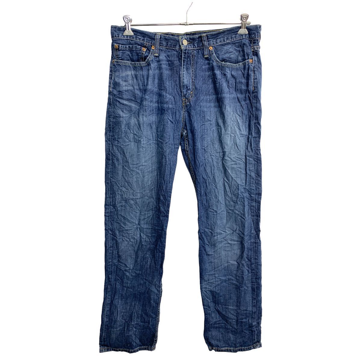 【中古】【古着】 Levi's 514 デニムパンツ W36 リーバイス スリムストレート ビッグサイズ インディゴ メキシコ製 古着卸 アメリカ仕入 2402-22