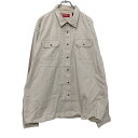 【中古】【古着】 Wrangler 長袖 ワークシャツ 3XL ホワイト ラングラー ビッグサイズ ポケット 古着卸 アメリカ仕入 a601-6846