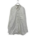 【中古】【古着】 NAUTICA 長袖 無地シャツ 2XL ビッグサイズ ホワイト ノーティカ 胸ポケット ロゴ シンプル 古着卸 アメリカ仕入 a602-50...