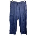 【中古】【古着】 Dickies ワークパンツ W36 ディッキーズ リラックスストレート ビッグサイズ ネイビー 古着卸 アメリカ仕入 2402-257(4)