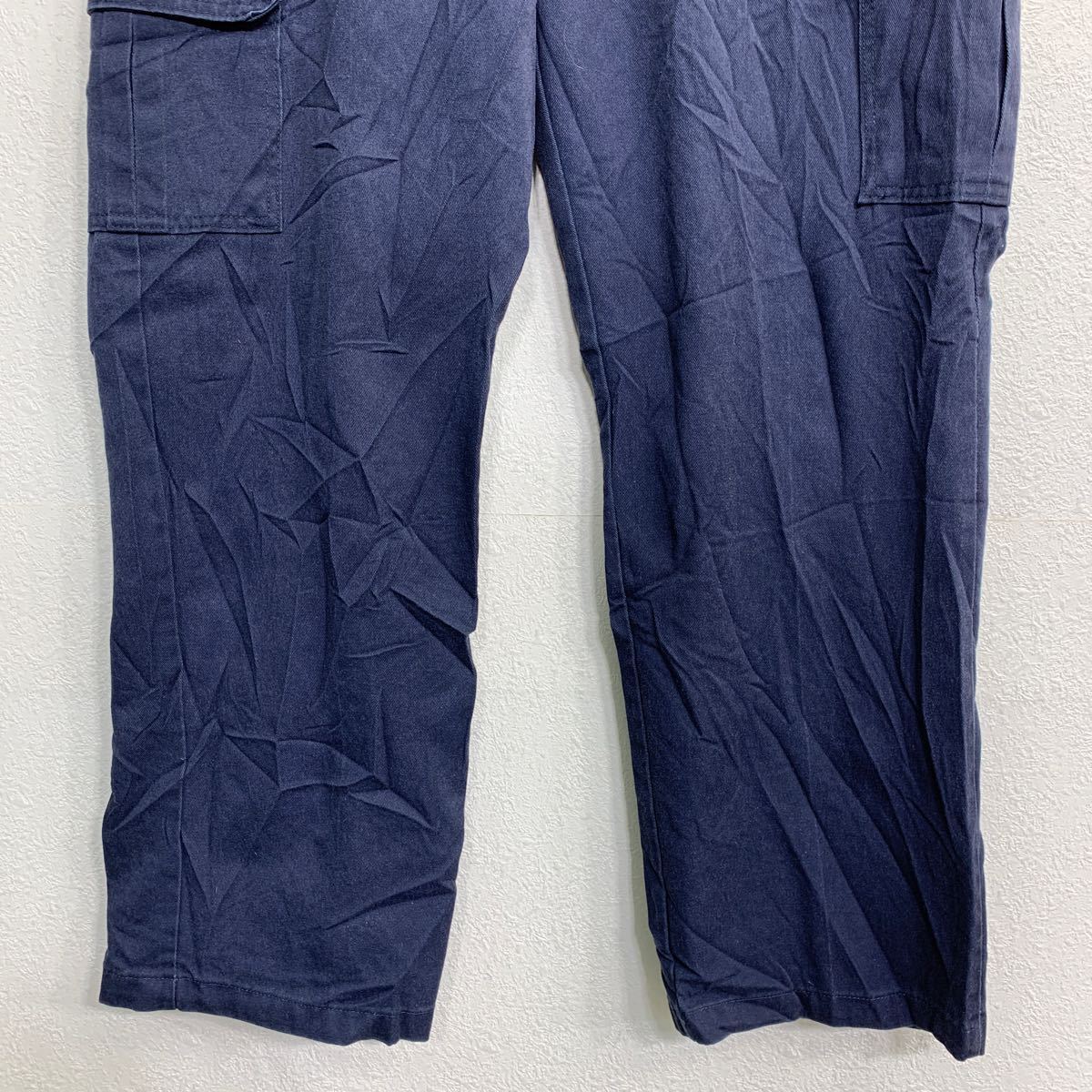 【中古】【古着】 Dickies ワークパンツ W36 ディッキーズ リラックスストレート ビッグサイズ ネイビー 古着卸 アメリカ仕入 2402-257