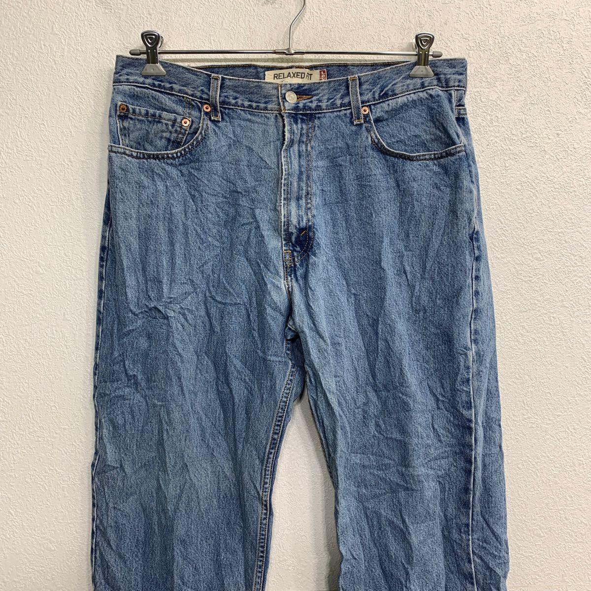 【中古】【古着】 Levi's 550 デニムパンツ W36 リーバイス リラックスフィット ビッグサイズ ブルー コットン 古着卸 アメリカ仕入 2402-344