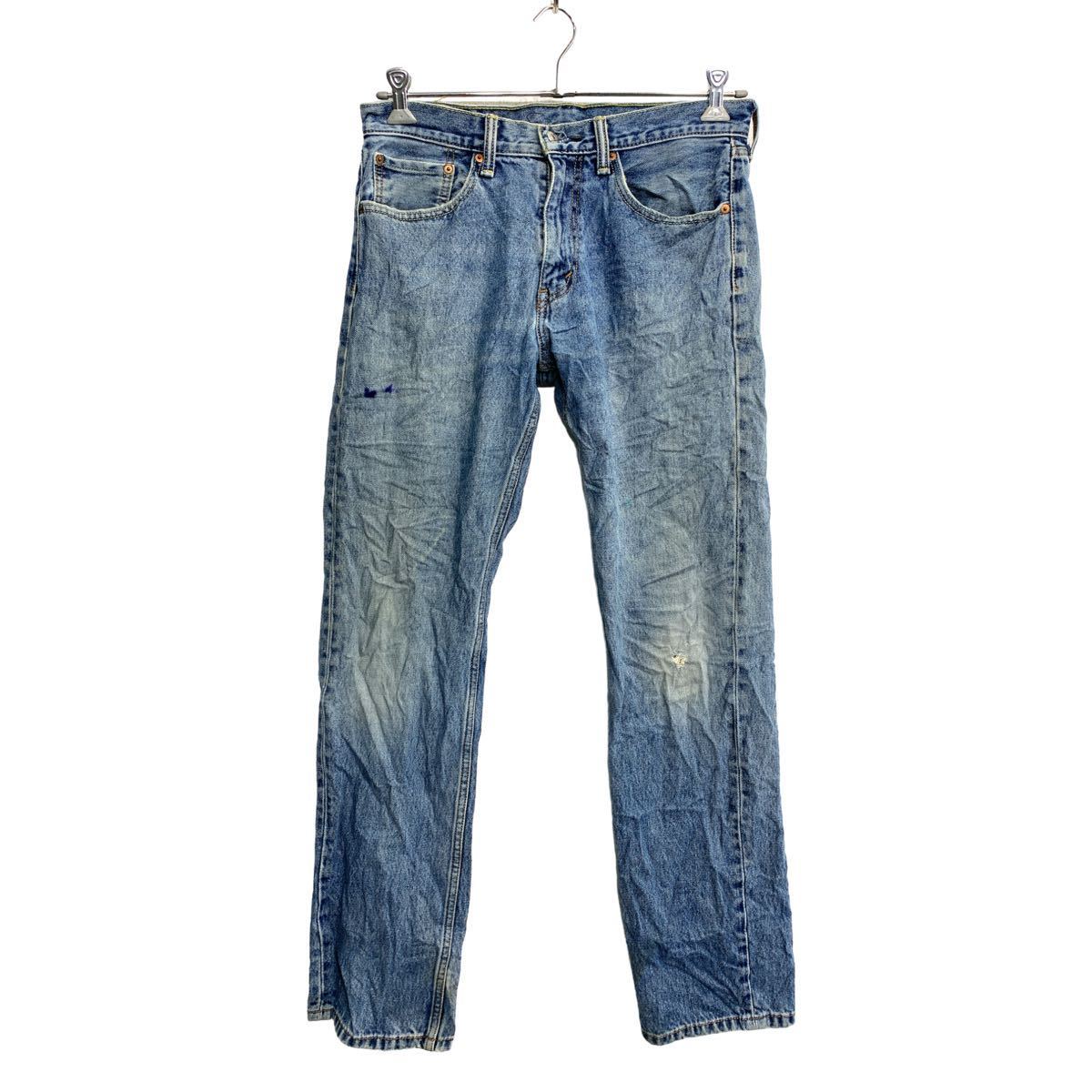 【中古】【古着】 Levi's 505 デニムパンツ W32リーバイス レギュラーフィット ブルー コットン 古着卸 アメリカ仕入 2402-352