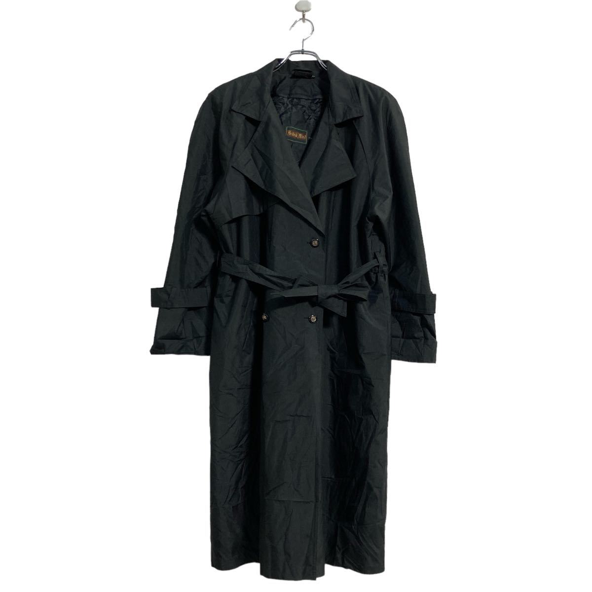 【中古】【古着】 British Mist ロング トレンチコート レディース L~ ブラック キルティング ライナー付き 古着卸 アメリカ仕入 a602-5237