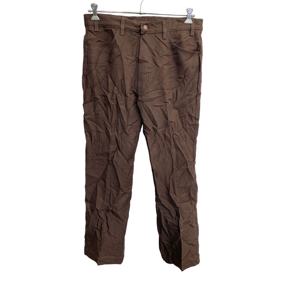 【中古】【古着】 Levi's スタプレ W36 リーバイス ビッグサイズ ブラウン ポリエステル 古着卸 アメリカ仕入 2402-479