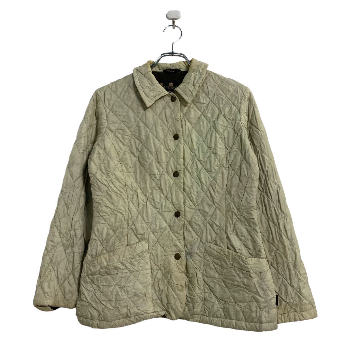 【中古】【古着】 Barbour キルティングジャケット レディース XS ベージュ バブアー 00's 古着卸 アメリカ仕入 a602-5378