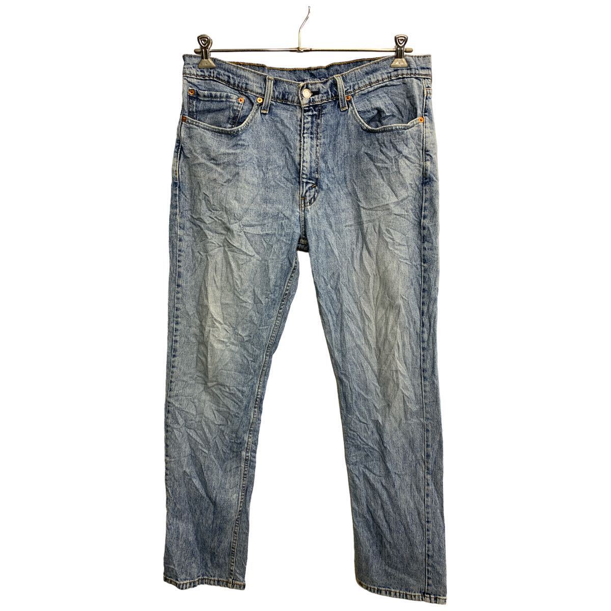 【中古】【古着】 Levi's 514 デニムパンツ W36 リーバイス スリムストレート ビッグサイズ ライトブルー メキシコ製 古着卸 アメリカ仕入 2402-770