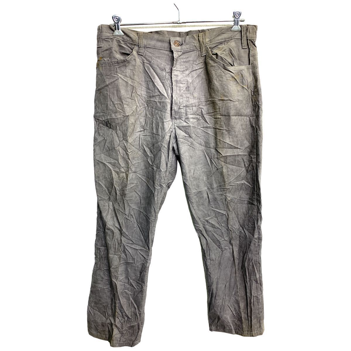 【中古】【古着】 Levi's コーデュロイパンツ W38 リーバイス TALONジップ ビッグサイズ グレー 古着卸 アメリカ仕入 2402-782