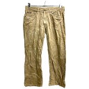 【中古】【古着】 HILFIGER コーデュロイパンツ W34 ヒルフィガー ベージュ 古着卸 アメリカ仕入 2402-791(4)