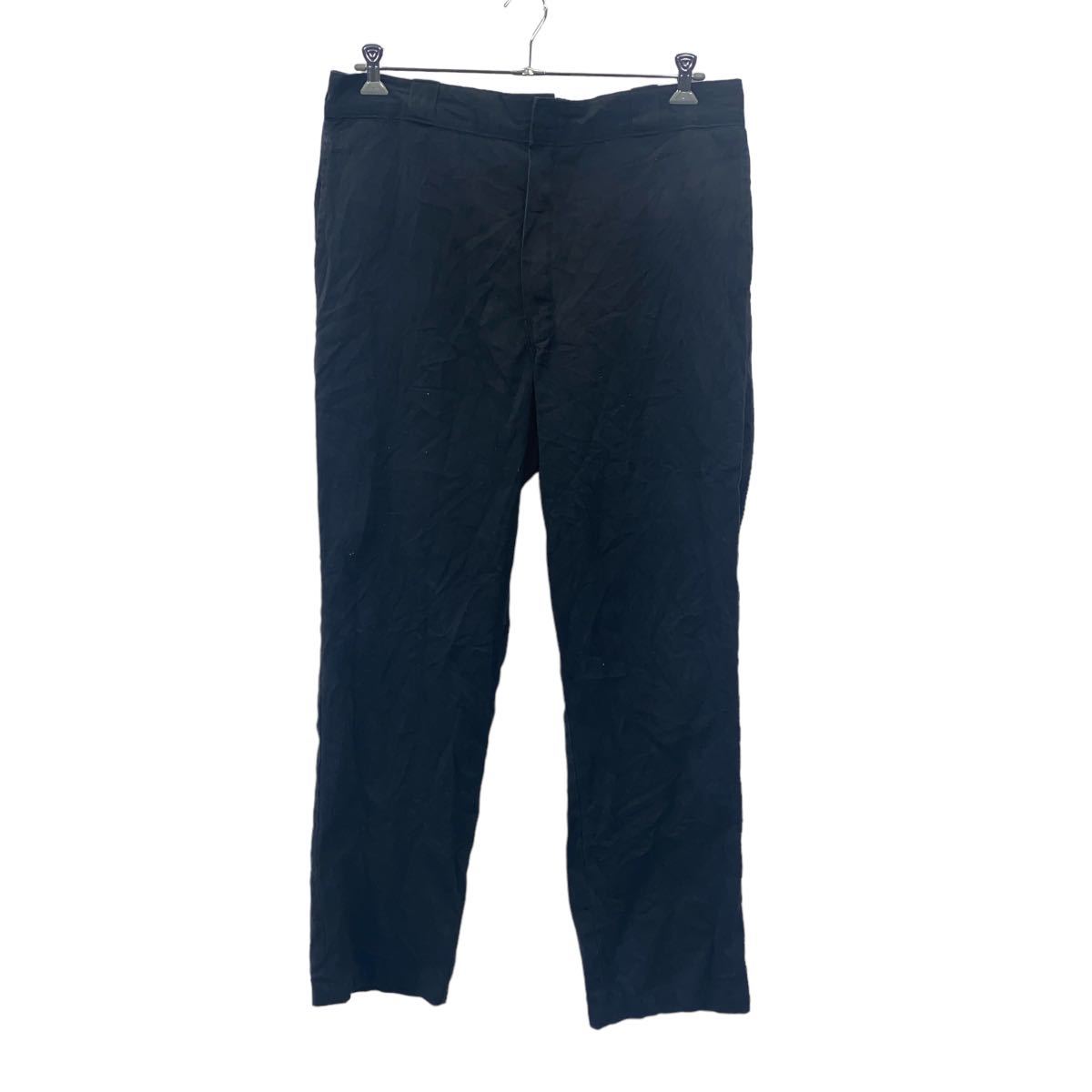 【中古】【古着】 Dickies ワーク・ペインターパンツ チノパンツ W38 ディッキーズ ビッグサイズ ブラック 古着卸 アメリカ仕入 2403-201
