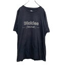 【中古】【古着】 Dickies プリントTシャツ Lサイズ ディッキーズ ロゴT 黒 ブラック 古着卸 アメリカ仕入 a603-5122