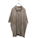 【中古】【古着】 IZOD 半袖 ポロシャツ 2XL ベージュ アイゾッド ビッグサイズ 無地 袖ロゴ 古着卸 アメリカ仕入 a603-5167