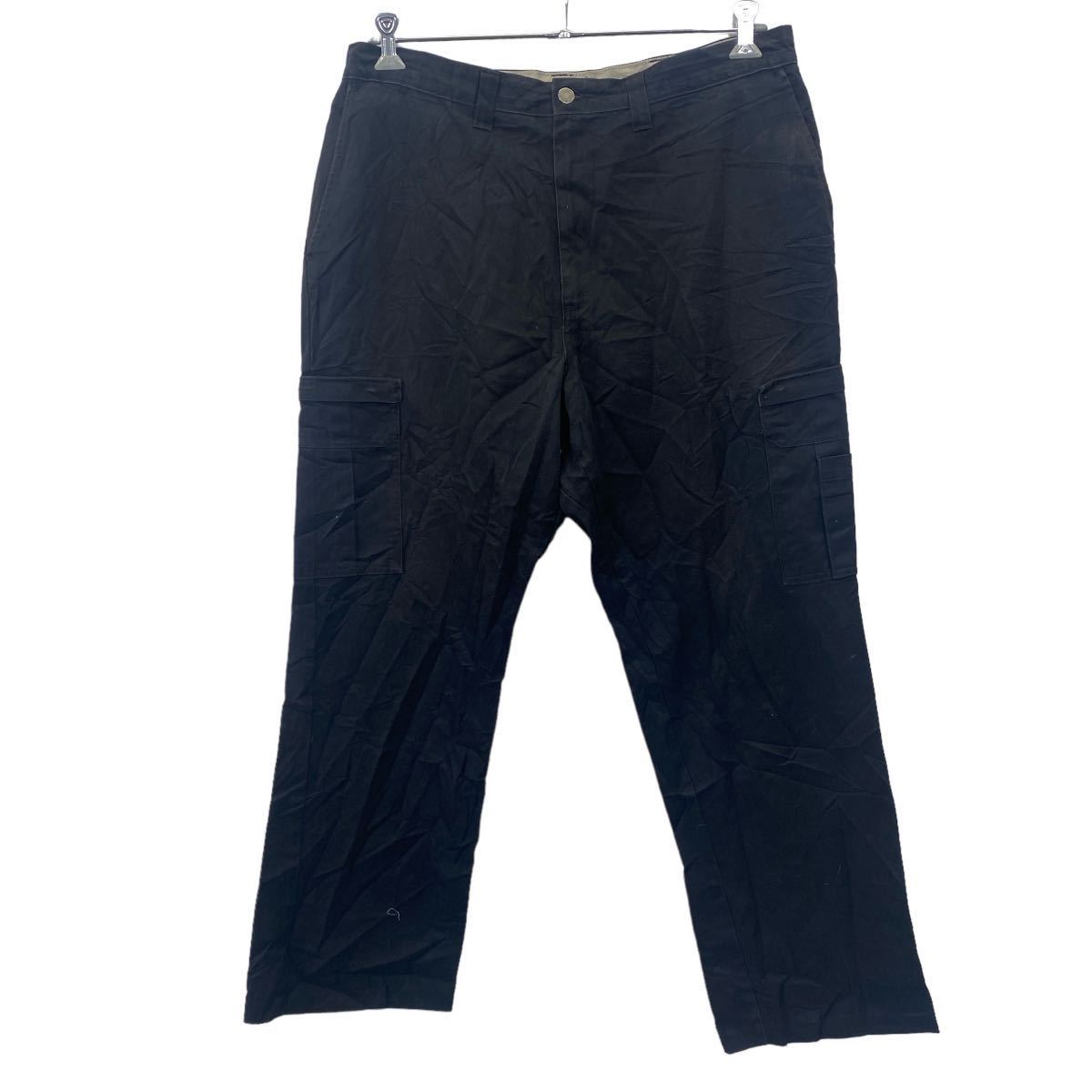 【中古】【古着】 Dickies カーゴパンツ ワークパンツ W38 ビッグサイズ ブラック 古着卸 アメリカ仕入 2403-204