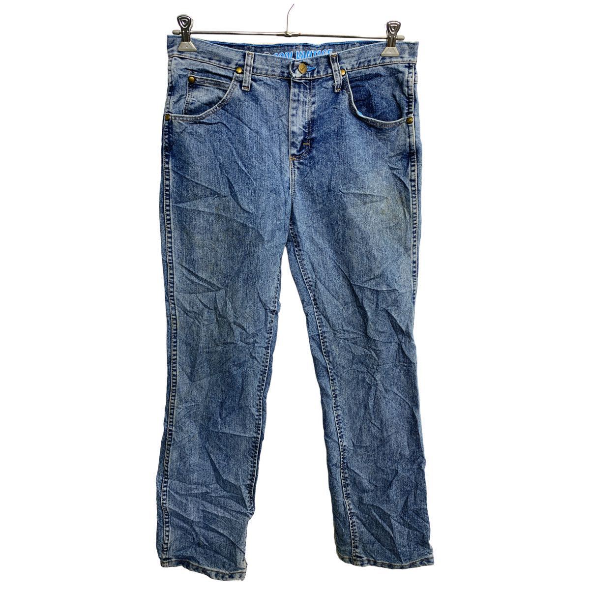 【中古】【古着】 Wrangler デニムパンツ W32 ラングラー ブルー メキシコ製 古着卸 アメリカ仕入 2403-216
