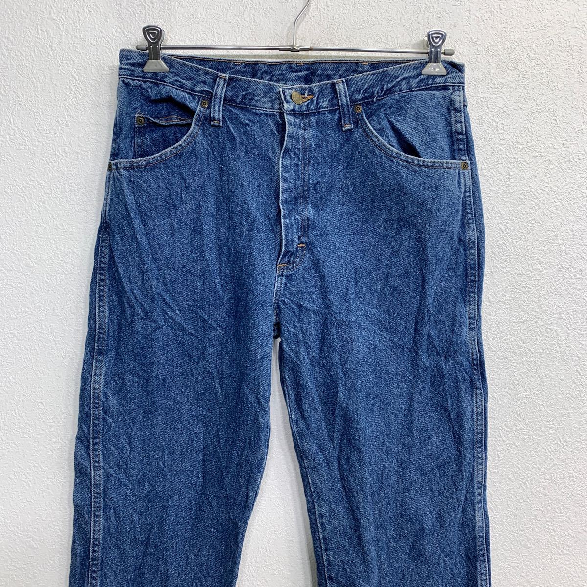 【中古】【古着】 Wrangler デニムパンツ W34 ラングラー ブルー コットン メキシコ製 古着卸 アメリカ仕入 2403-237