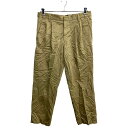 【中古】【古着】 DOCKERS スラックス W34 ドッカーズ タックパンツ ベージュ コットン 古着卸 アメリカ仕入 2403-260(4)