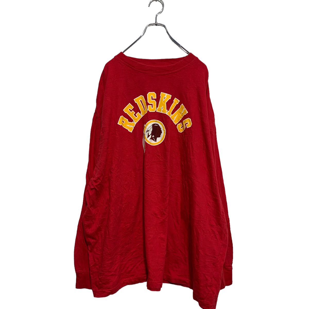 【中古】【古着】 NFL TEAM APPAREL 長袖 プリントTシャツ 3XL レッド エヌエフエル ビッグサイズ ロンT アメフト 古着卸 アメリカ仕入 a603-5203