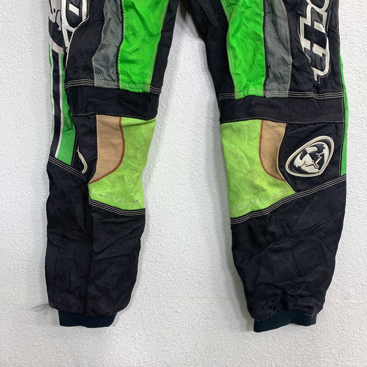 【中古】【古着】 thor モトクロスパンツ W22 ソアー レーシングパンツ ジュニアサイズ ライムグリーン ブラック ナイロン 古着卸 アメリカ仕入 2403-512