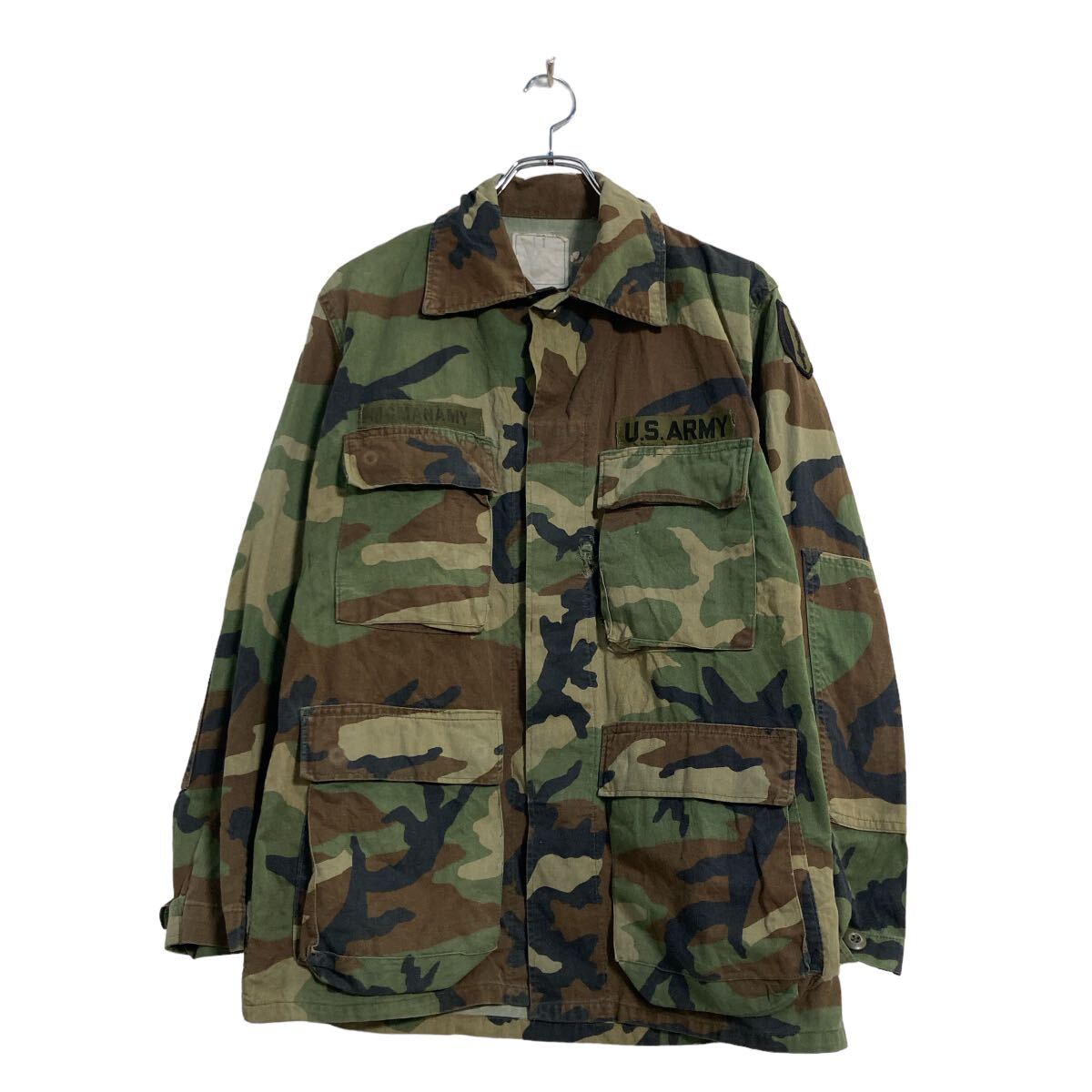 【中古】【古着】 ミリタリージャケット M～ 迷彩 ウッドランド アメリカ軍 古着卸 アメリカ仕入 a603-5635