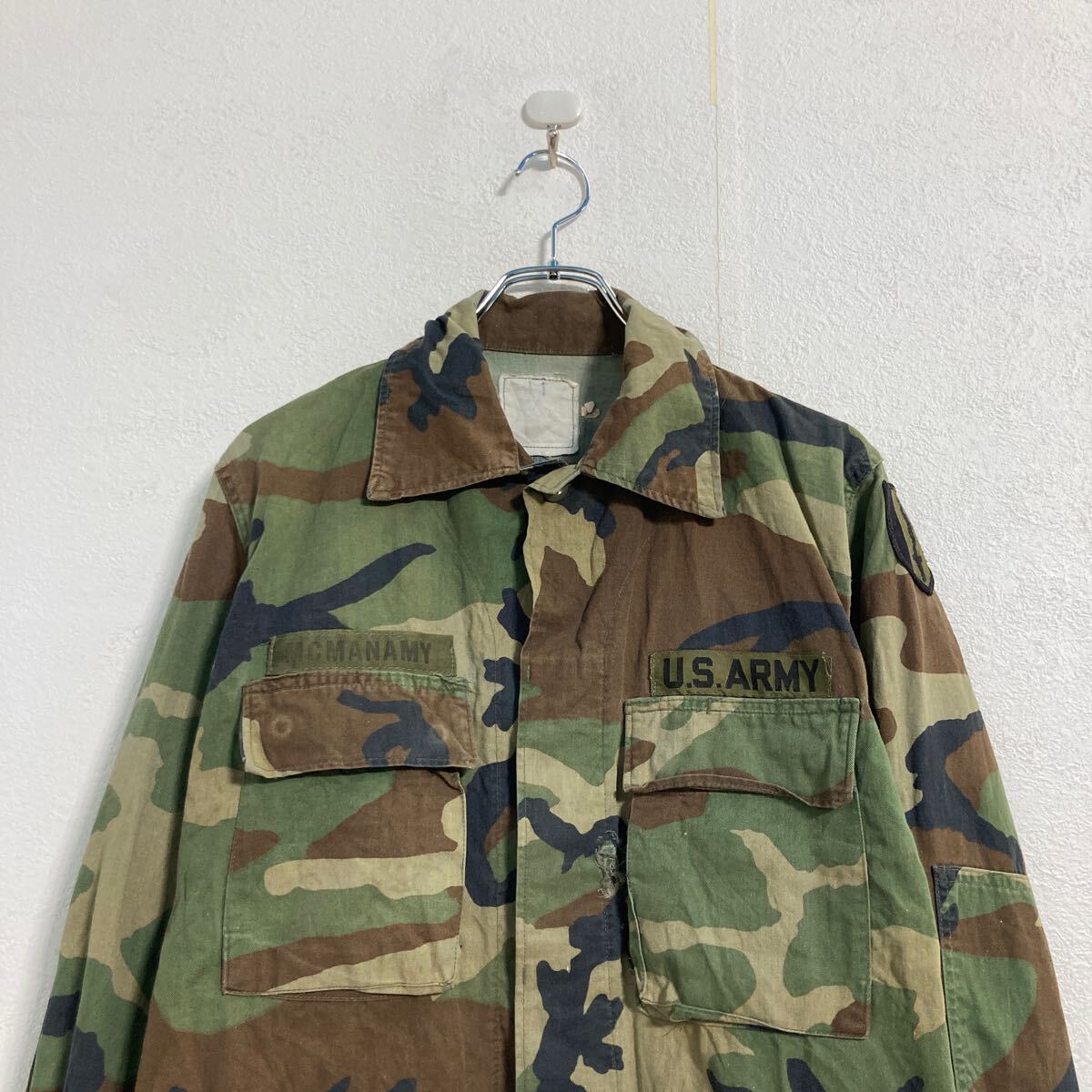 【中古】【古着】 ミリタリージャケット M～ 迷彩 ウッドランド アメリカ軍 古着卸 アメリカ仕入 a603-5635