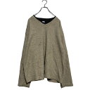 【中古】【古着】 GAP Vネック フリース プルオーバー XL ベージュ グレー ギャップ ビッグサイズ シンプル 古着卸 アメリカ仕入 a603-5667