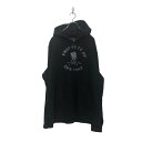【中古】【古着】 UNDER ARMOUR プリント スウェット パーカー XL アンダーアーマー ブラック 裏起毛 ビッグサイズ 古着卸 アメリカ仕入 a603-5801(4)