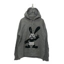【中古】【古着】 UNIQLO キャラクター スウェット パーカー M ユニクロ ミッキー バックプリント プルオーバー 古着卸 アメリカ仕入 a603-590...