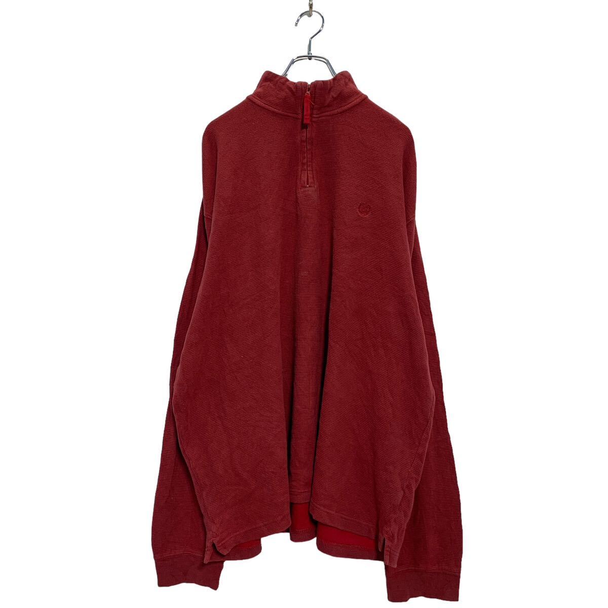 【中古】【古着】 CHAPS ハーフジップ スウェット トレーナー 2XL レッド チャップス ビッグサイズ 古着卸 アメリカ仕入 a603-5978
